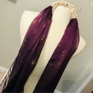 Set of 2! Beautiful Beaded Scarves